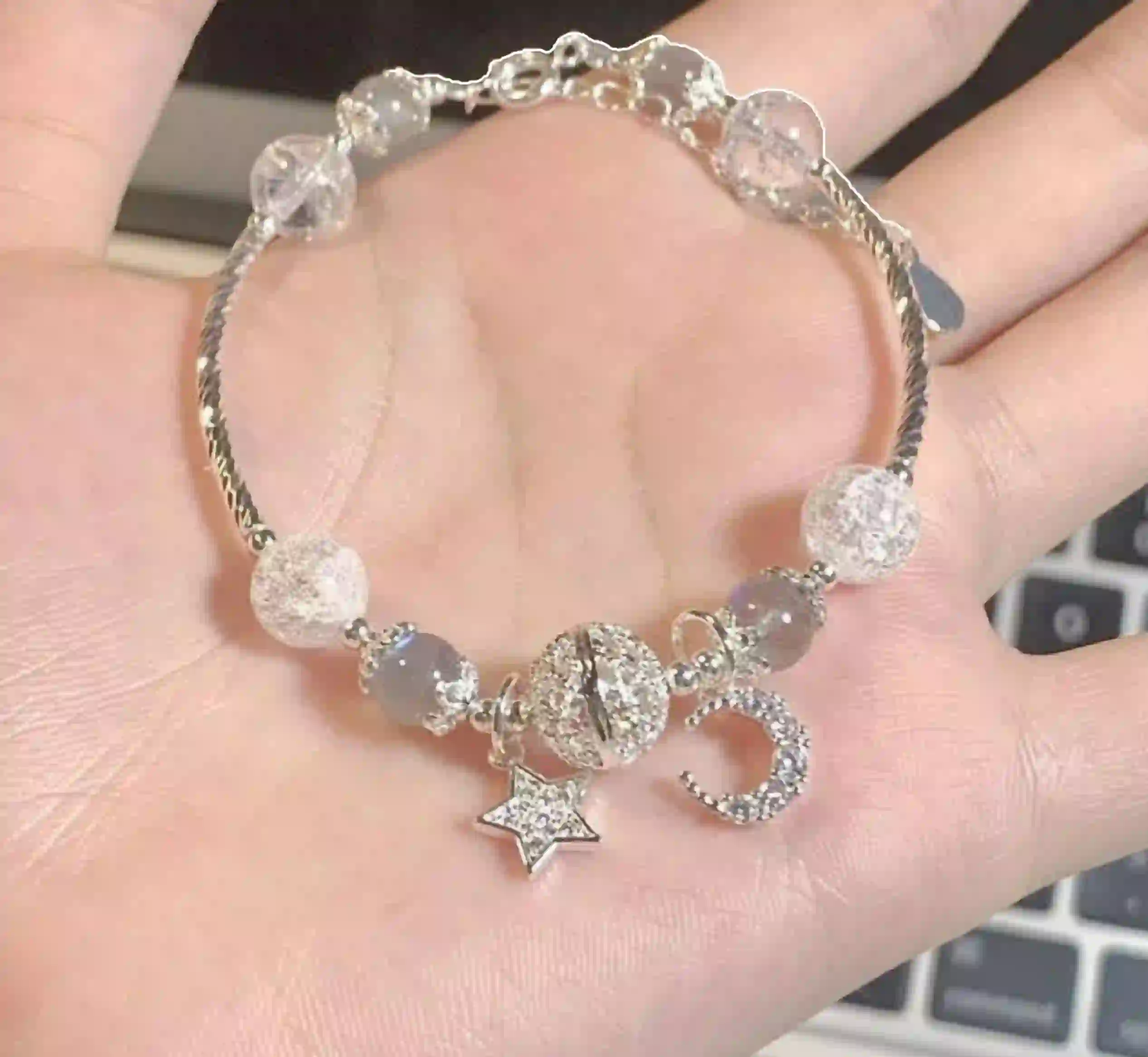 Celestial Crystal Charm Bracelet
