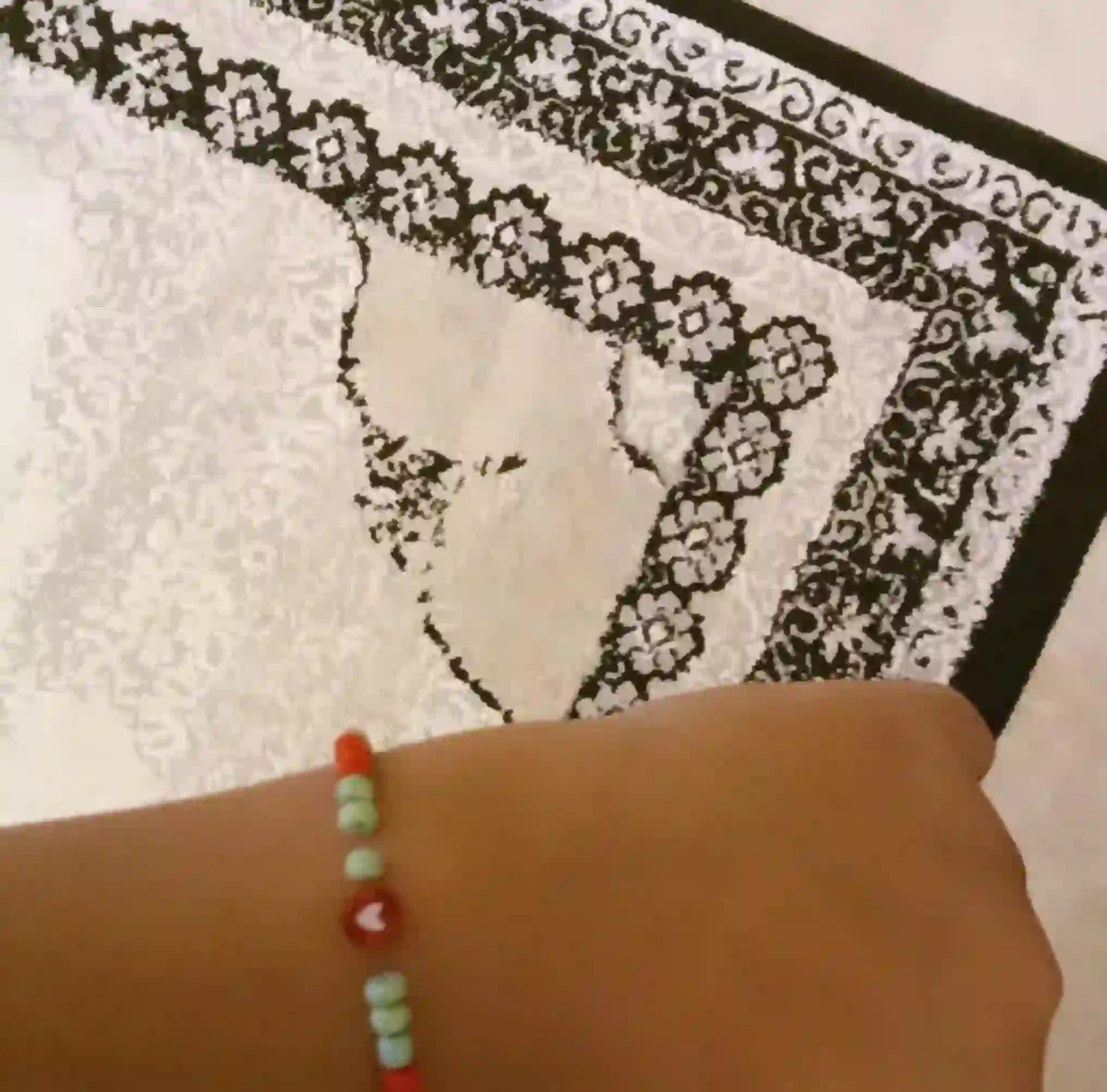 Heart Charm Beaded Bracelet