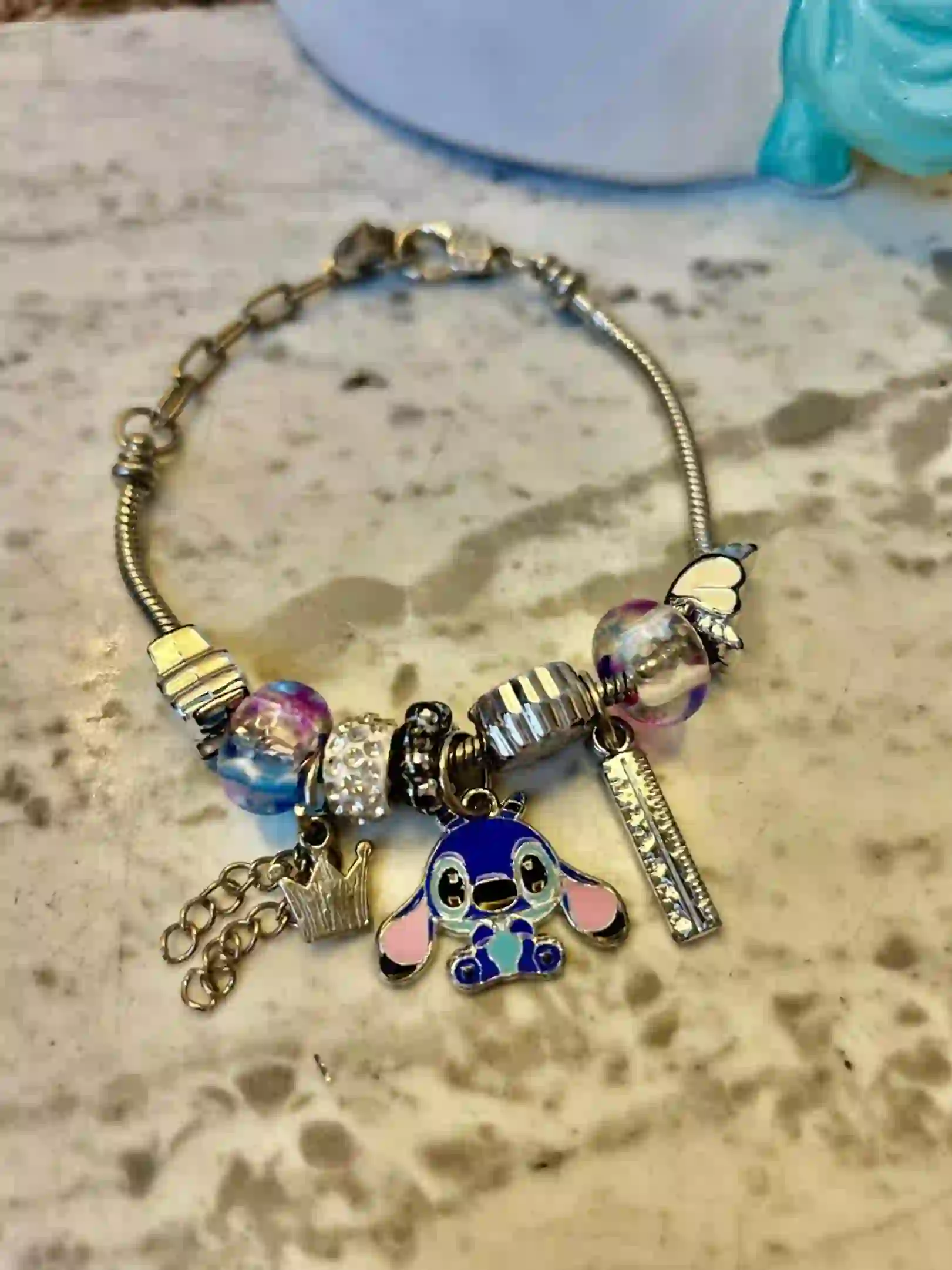 Stitch Character Charm Bracelet